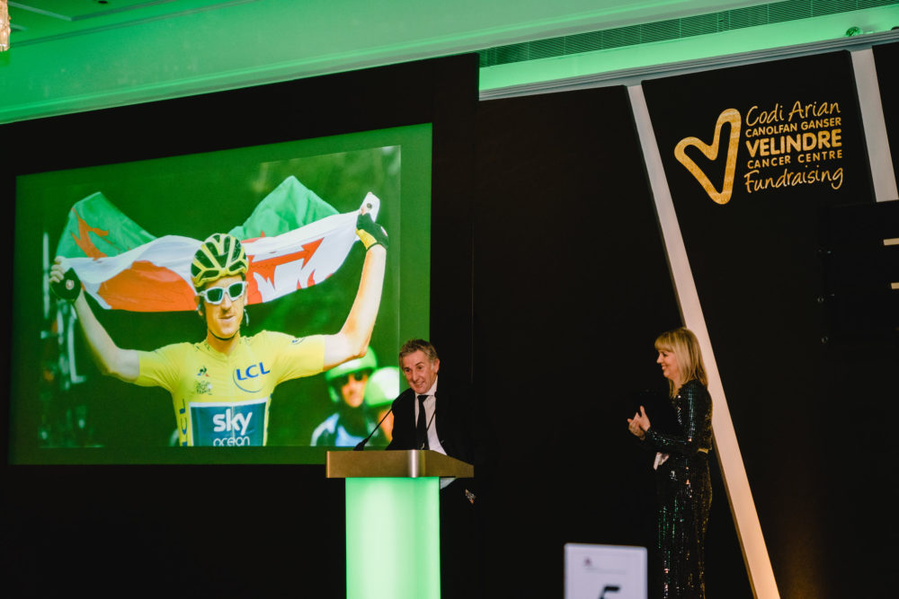 Jonathan Davies at Velindre Gala Dinner