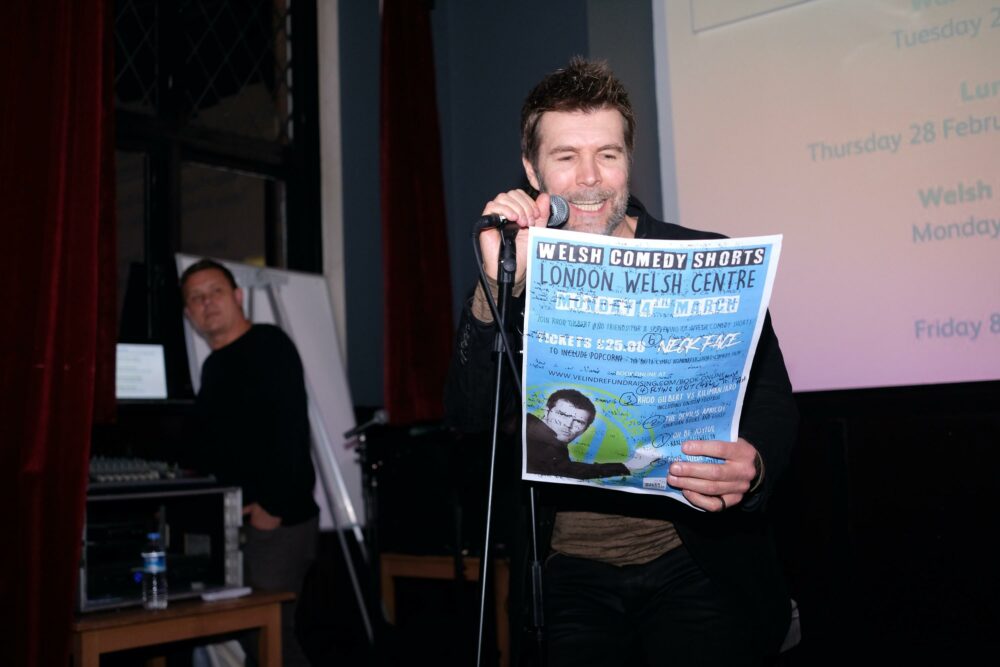 Rhod Gilbert at the Velindre fundraiser